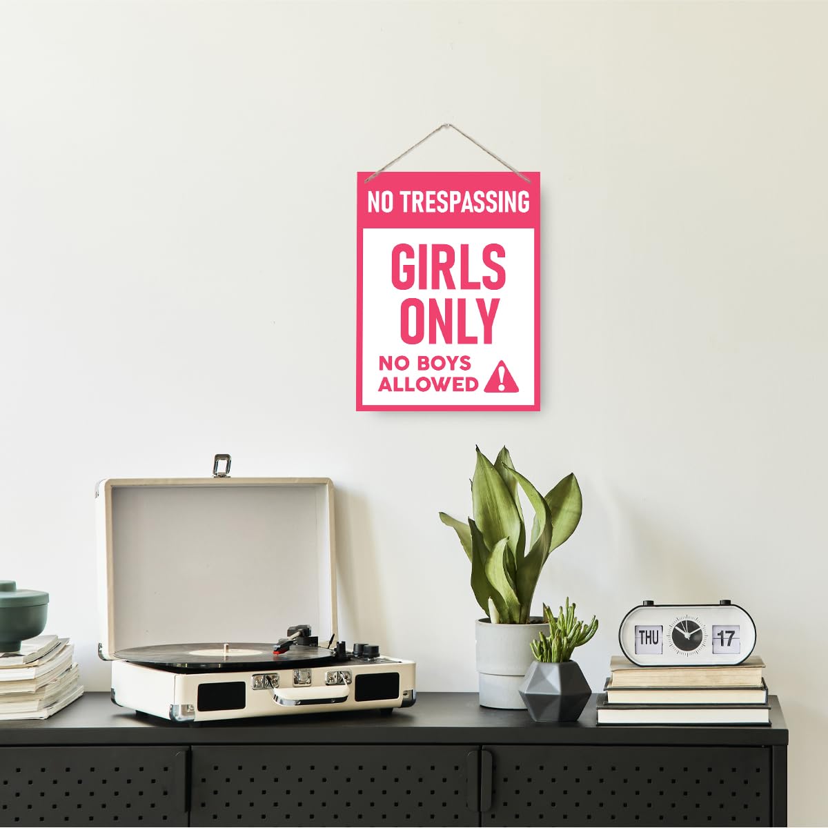 Funny Girls Room Decor, Girls Only Sign, Rustic Hanging Wooden Plaque Sign, Family Decor, Girls Dorm Decor, Wall Decor Art, Little Girls Bedroom Door Hanger, Decorative Wall Plaque, Gift for Girls 3