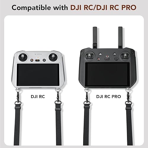 Miniatura 2 de Lykus Correa para el cuello 2023 para DJI RCDJI RC Pro, correa negra, tornillos triangulares, compatible con DJI Mini 3Pro, Mavic 3ClassicCine, DJI