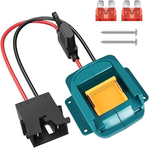 Miniatura 8 de Adaptador de batería de rueda eléctrica para Makita 18V LXT batería con fusible e interruptor conector 14 AWG para BL1850B, BL1860B, BL1830B,