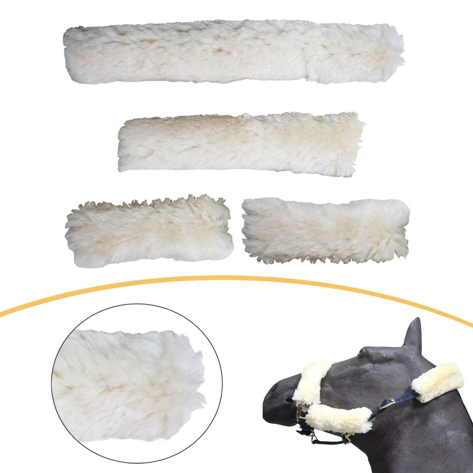Set di 4 Copricaviglie per Cavalli, Attrezzatura Equestre, Decorazione, Coprinaso di Ricambio per Passeggiate, Addestramento, Feste E Uso Quotidiano