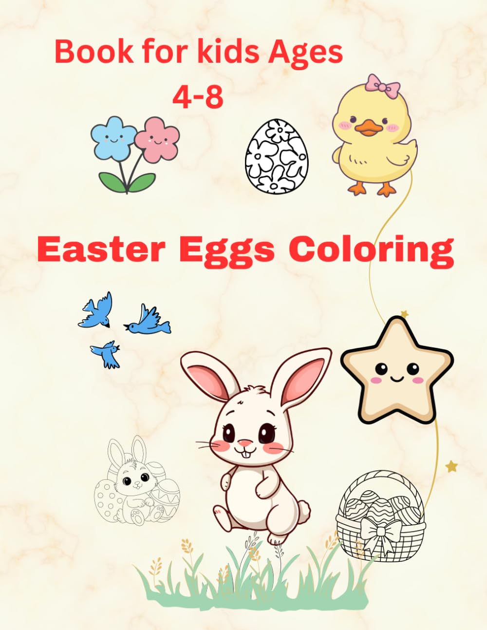 Easter Eggs Coloring Book for Kids Ages 4-8: A Fun Easter Activity Book for Kids