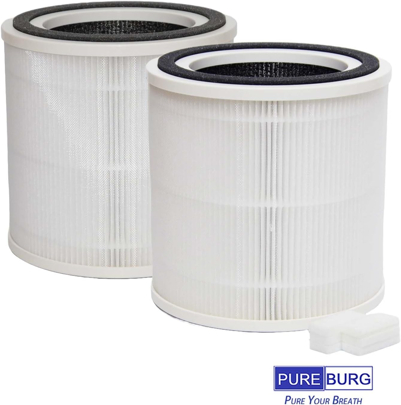 PUREBURG Replacement Filter Compatible with KOIOS AP2303 Air Purifier,2-Pack H13 HEPA & 12 Aroma Pad, 3-Stage Filtration Activated Carbon 2-in-1 Air Cleaner - Image 5