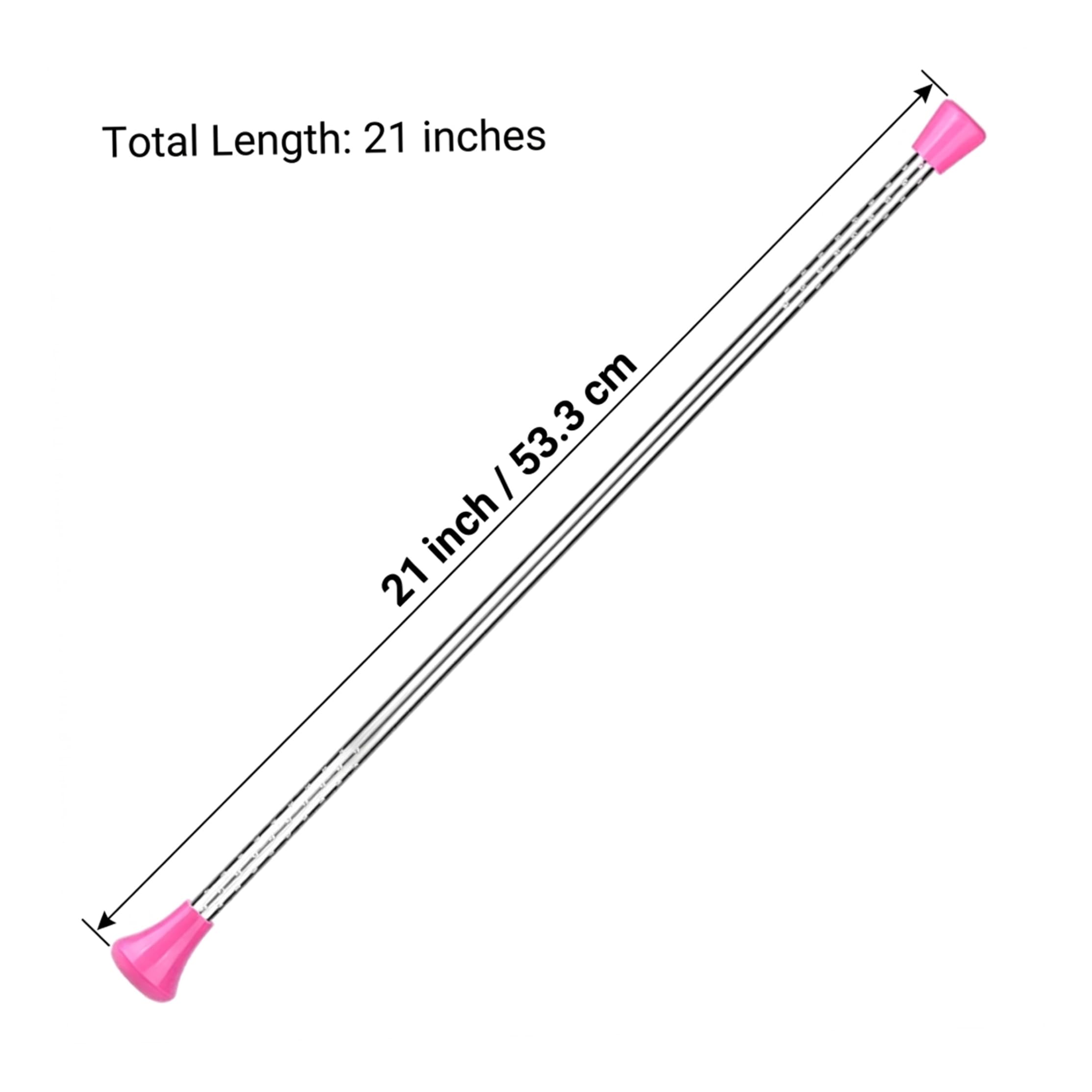 Batons for Twirling Baton Baton Extensible Batons pour virevolter 21 Pouces en métal Extensible pour la Gymnastique et la Danse Verrouillage sécurisé activé par Bouton
