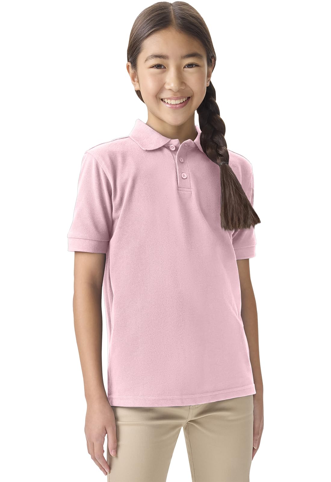 Classroom School Uniforms for Boys and Girls Short Sleeve Pique Polo