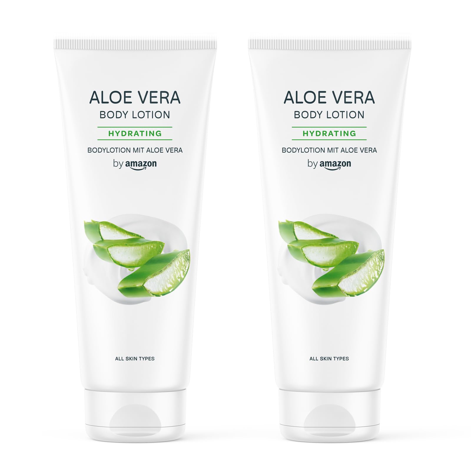 by Amazon Loción corporal de aloe vera, 2 x 250 ml