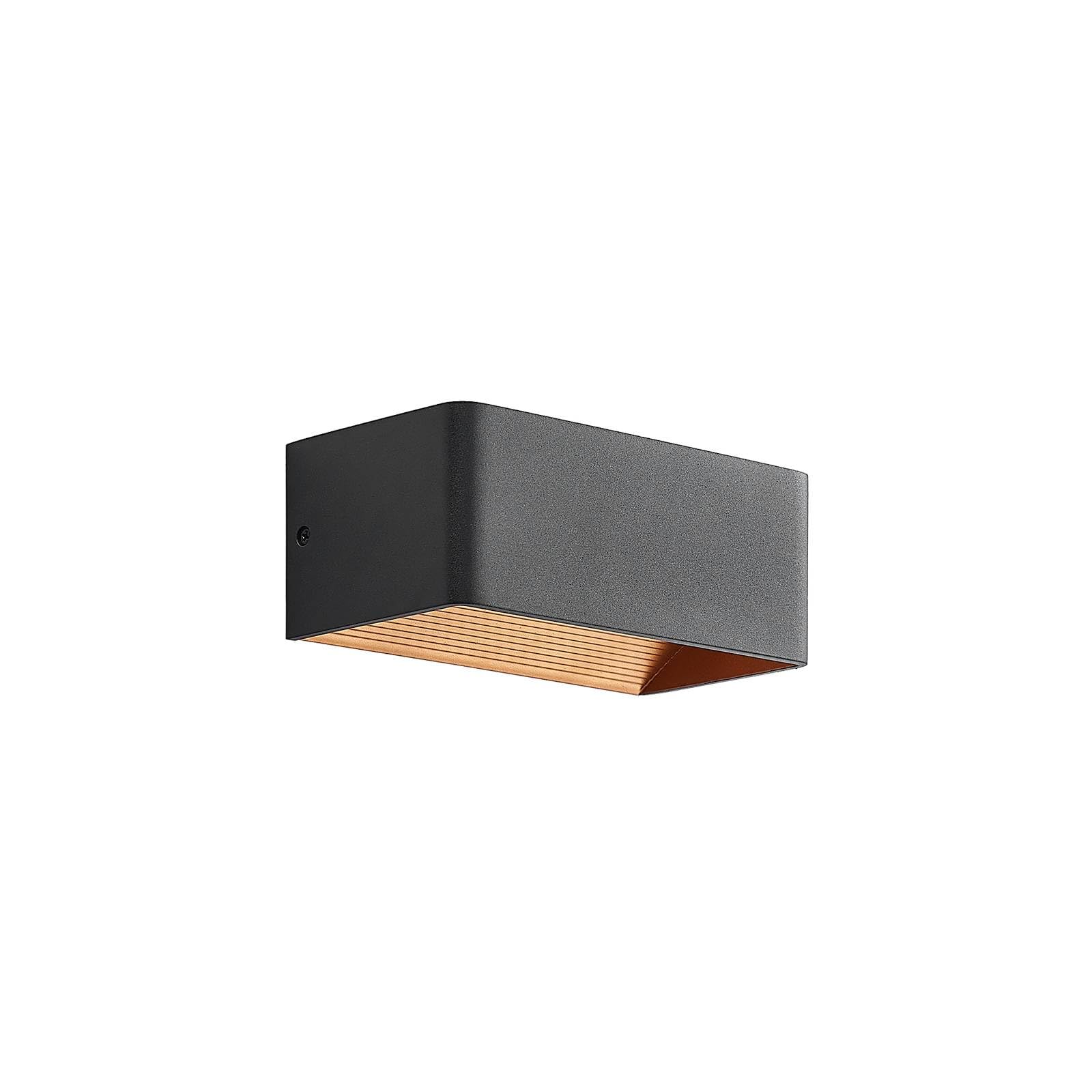 Arcchio LED Wandleuchte, Wandlampe Innen Karam (Modern) in Schwarz aus Aluminium (1 flammig) - Wandstrahler Wandbeleuchtung Schlafzimmer/Wohnzimmer Wohnzimmerleuchte