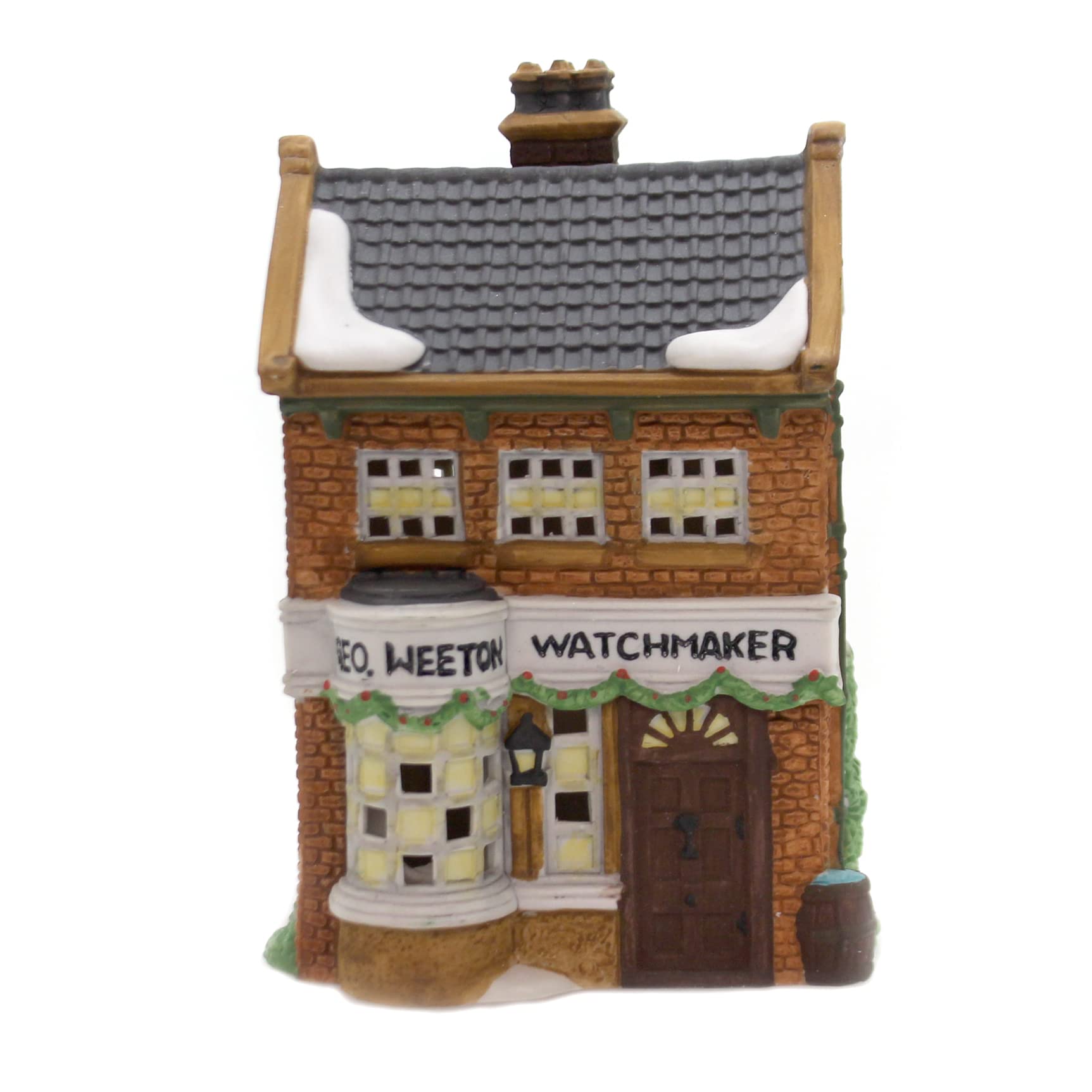 Amazon.com: Dicken's Village Series Geo Weeton Watchmaker : Home