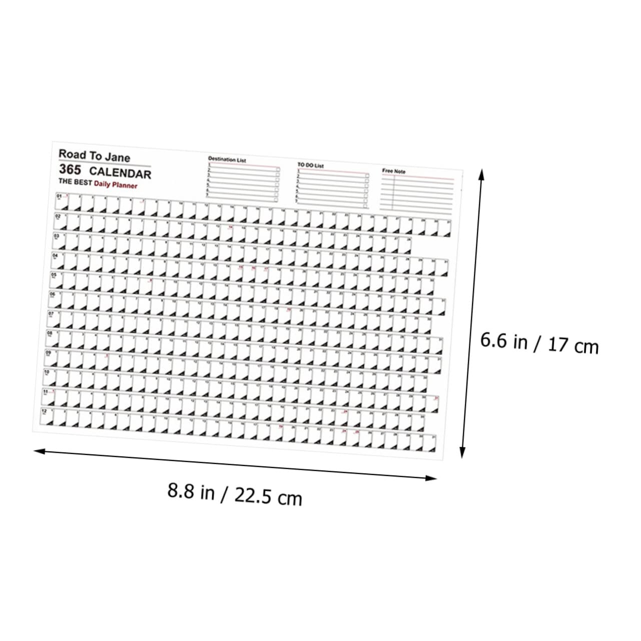 SEWACC 8stücke Wandkalender Im Minimalistischen Design Kreativer Jahresplaner Für Zuhause Büro Und Schule Papierkalender Mit Für Notizen Und Erinnerungen Übersicht