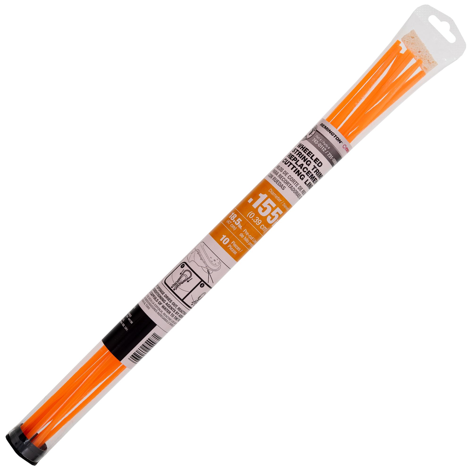 CUB CADET 490-040-M035 .155" Pre-Cut Trimmer Line 10 Pieces ST100 Walk-Behind String Trimmers