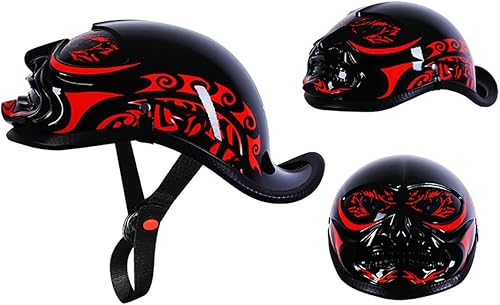 Miniatura 2 de Half-Shell - Casco de motocicleta con cara abierta, con certificación ECEDOT