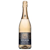Vista 2 de VINADA - Chardonnay crujiente - Cero alcohol - 25.4 fl oz (3 botellas de vidrio)