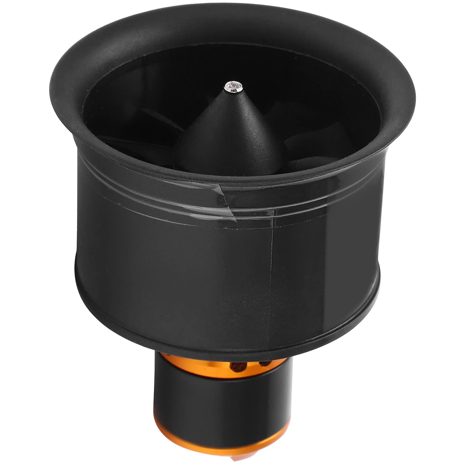 QXMotor 50mm EDF 12 Blades Ducted Fan with 2611-4600KV Motor, Stable Power for RC Airplane, Black Aluminum Alloy Material for RC Enthusiasts (CW) (CCW)