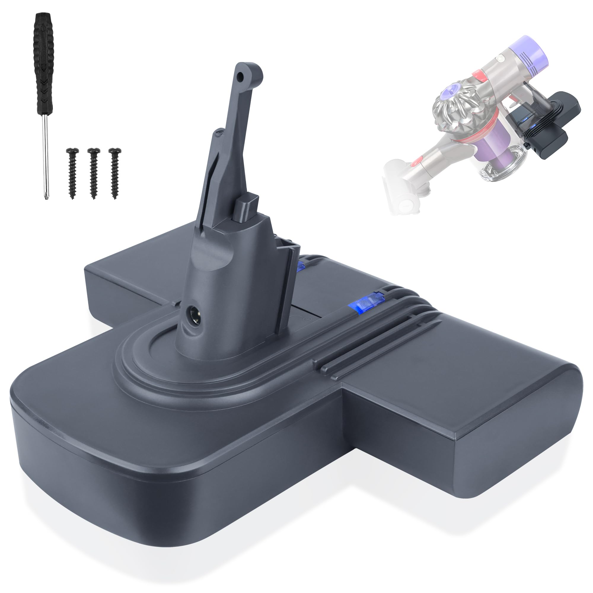 Amazon.com: JEMERYY Upgraded 8000mAh Replacement Battery for Dyson