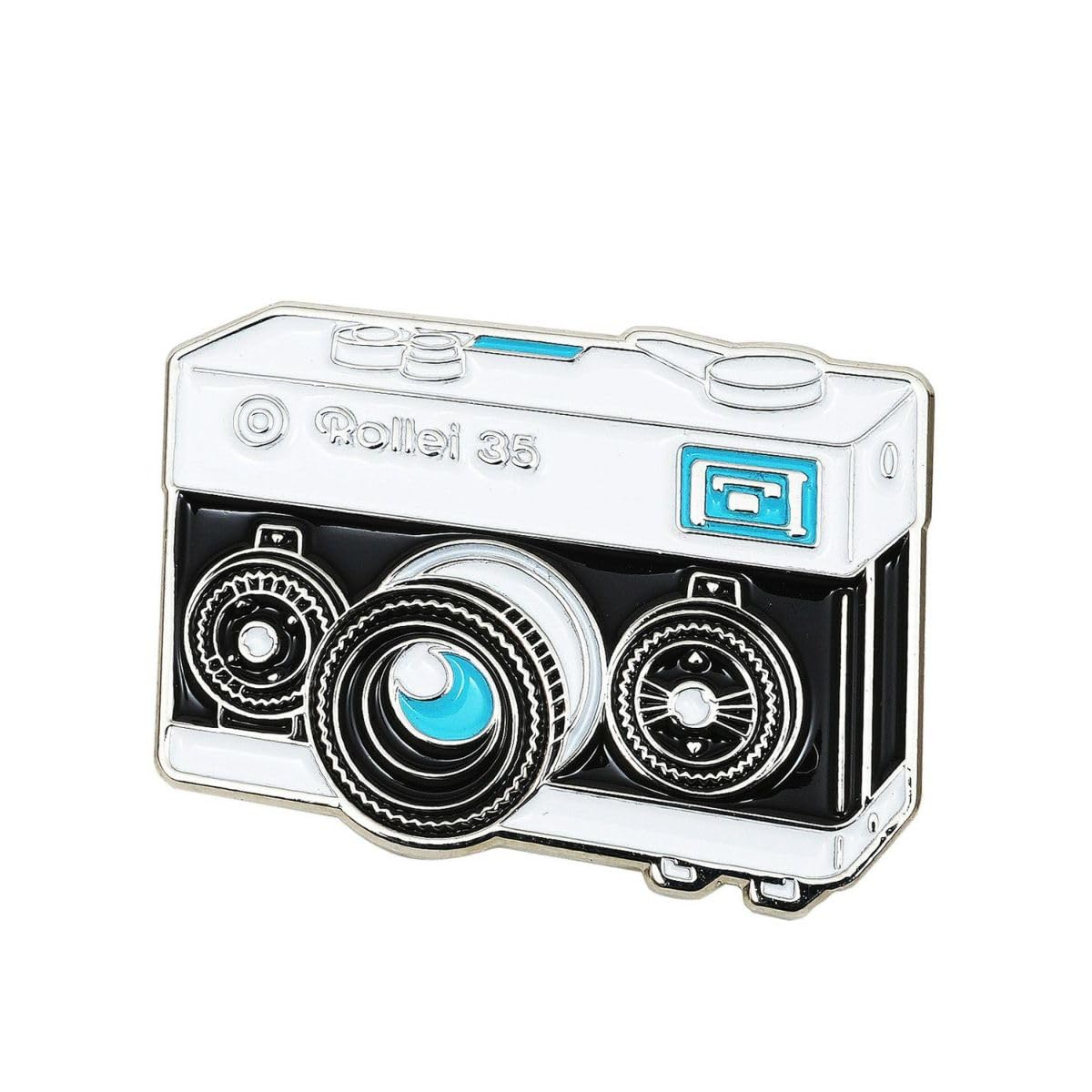 Amazon.co.jp: ROLLEI RL-032-SI 35 カメラピンバッジ カメラ