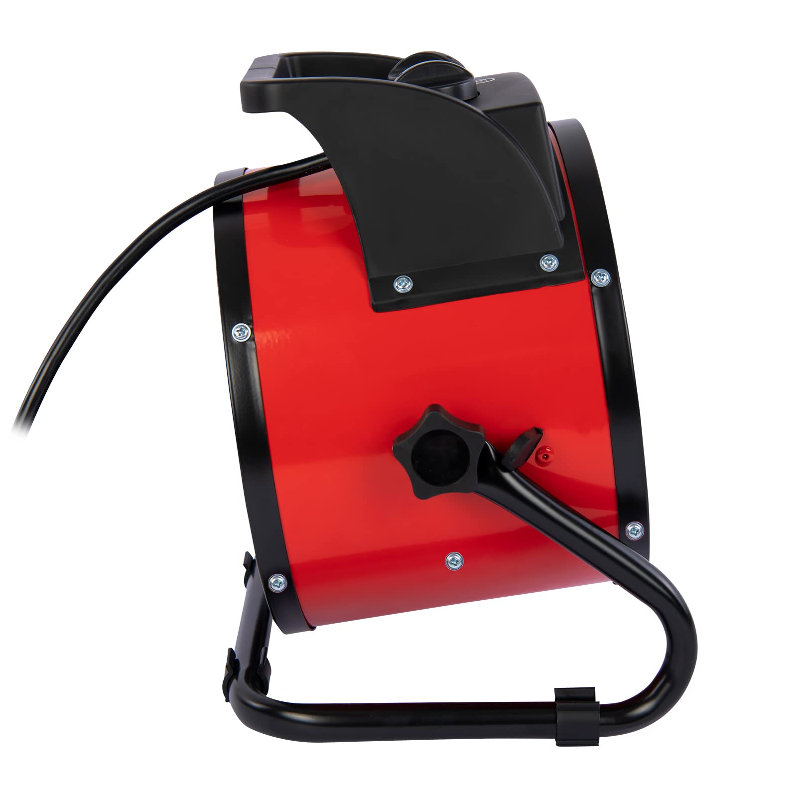 Grafner Elektro Turbo Heizgebläse 5 kW, Starkstrom 400 Volt, Thermostat, 3 Heizstufen, kraftvoller Lüfter, Keramik PTC-Element, Bau Heizer elektrisch Baustelle Zeltheizung Elektroheizer Heizlüfter