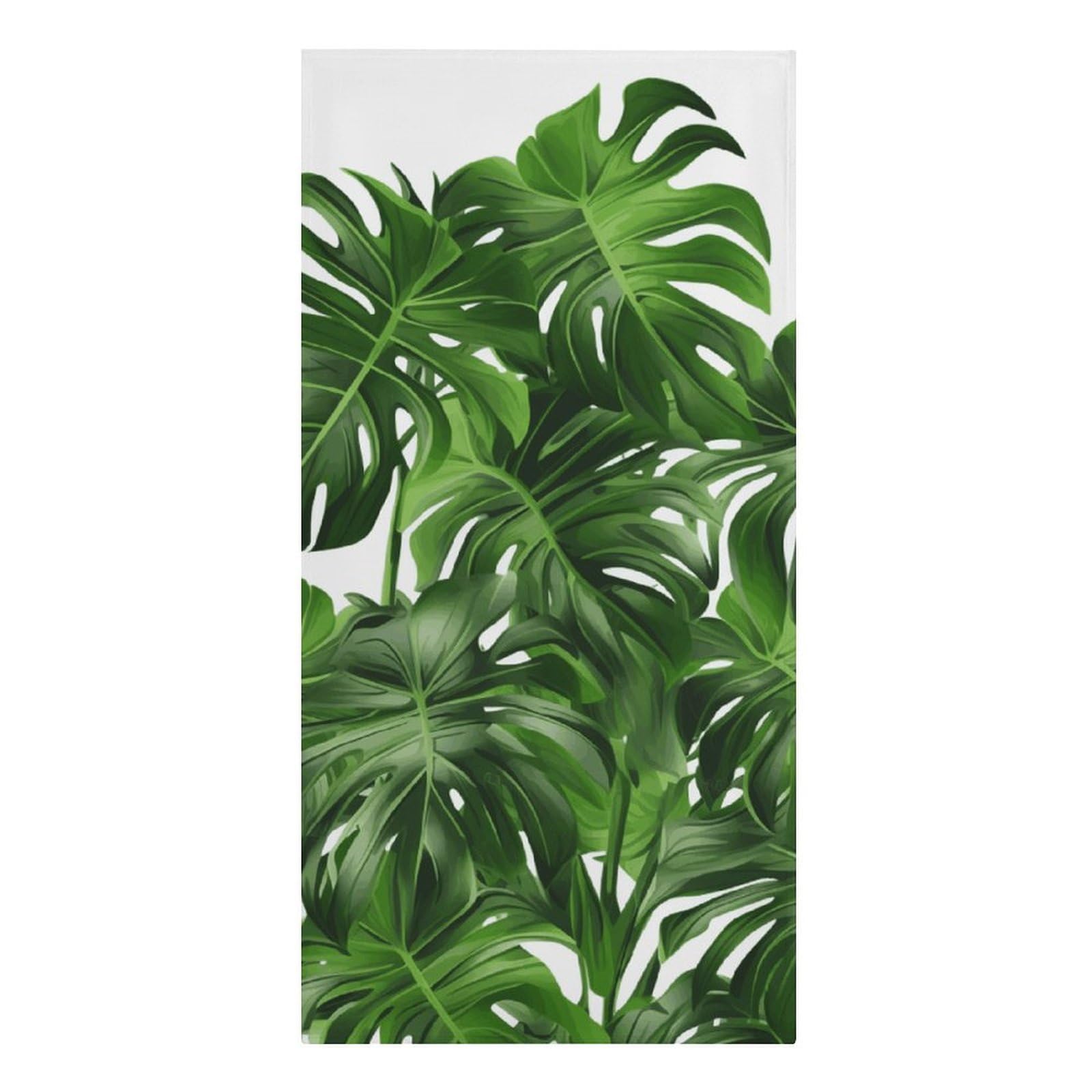 QMNLKH Monstera Deliciosa Banana Palm Beach Towel for Women, Large Microfiber Pool Towel for Men, Absorbent Swim Towels for Home, Lightweight Bath Towels for Camping, Yoga, 30.3"x61.4"