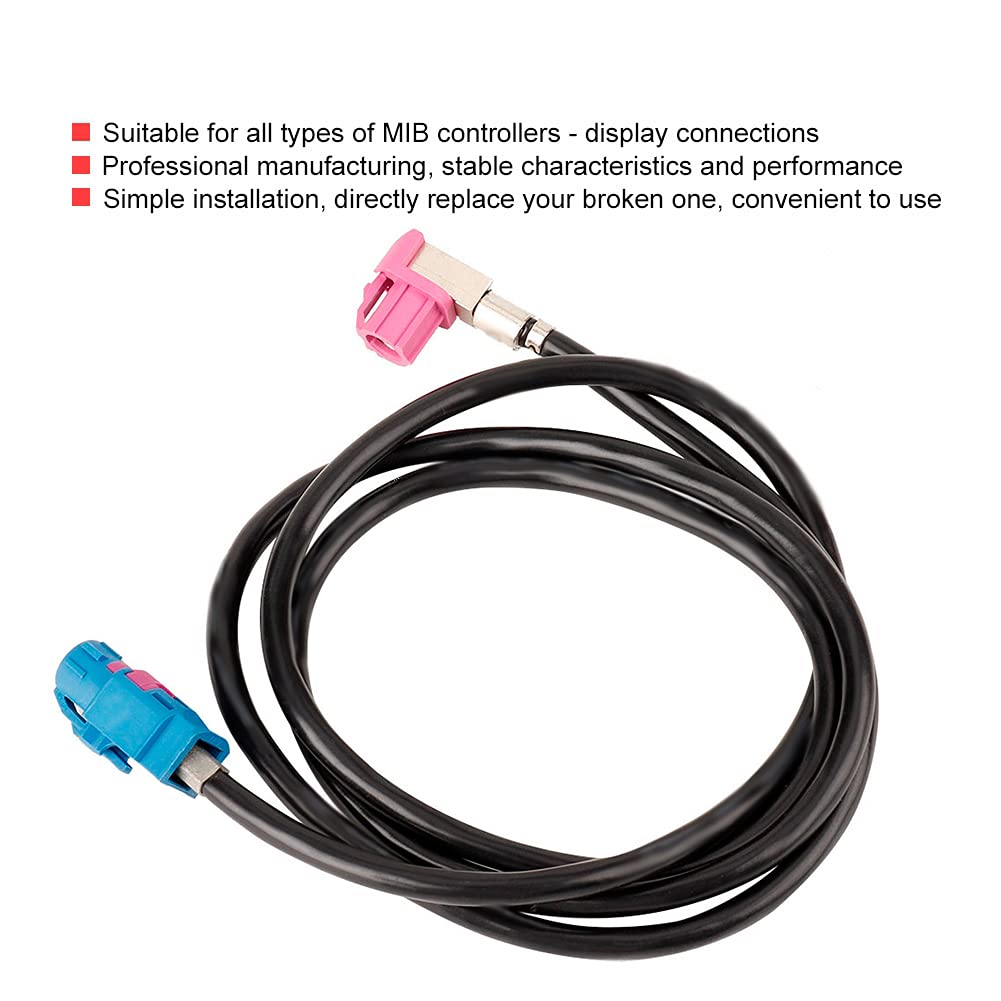 Tbest Cable de Línea de Coche, Cable de Línea de Vídeo LVDS de Coche Apto para o de Navegación GPS
