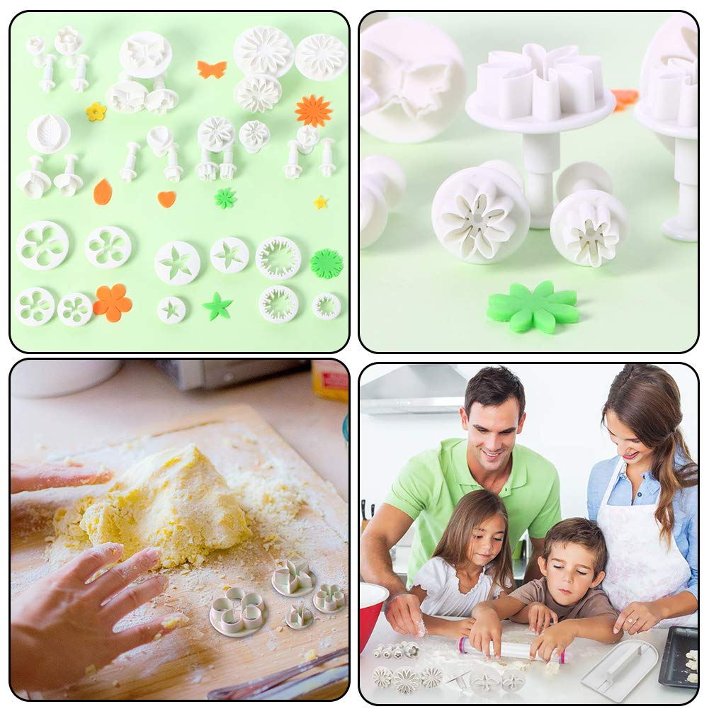 Lot De 7 Emporte-Pièces Fleurs De Rose - Acier Alimentaire - Pour Fondant, Chocolat, Pâte à Biscuits