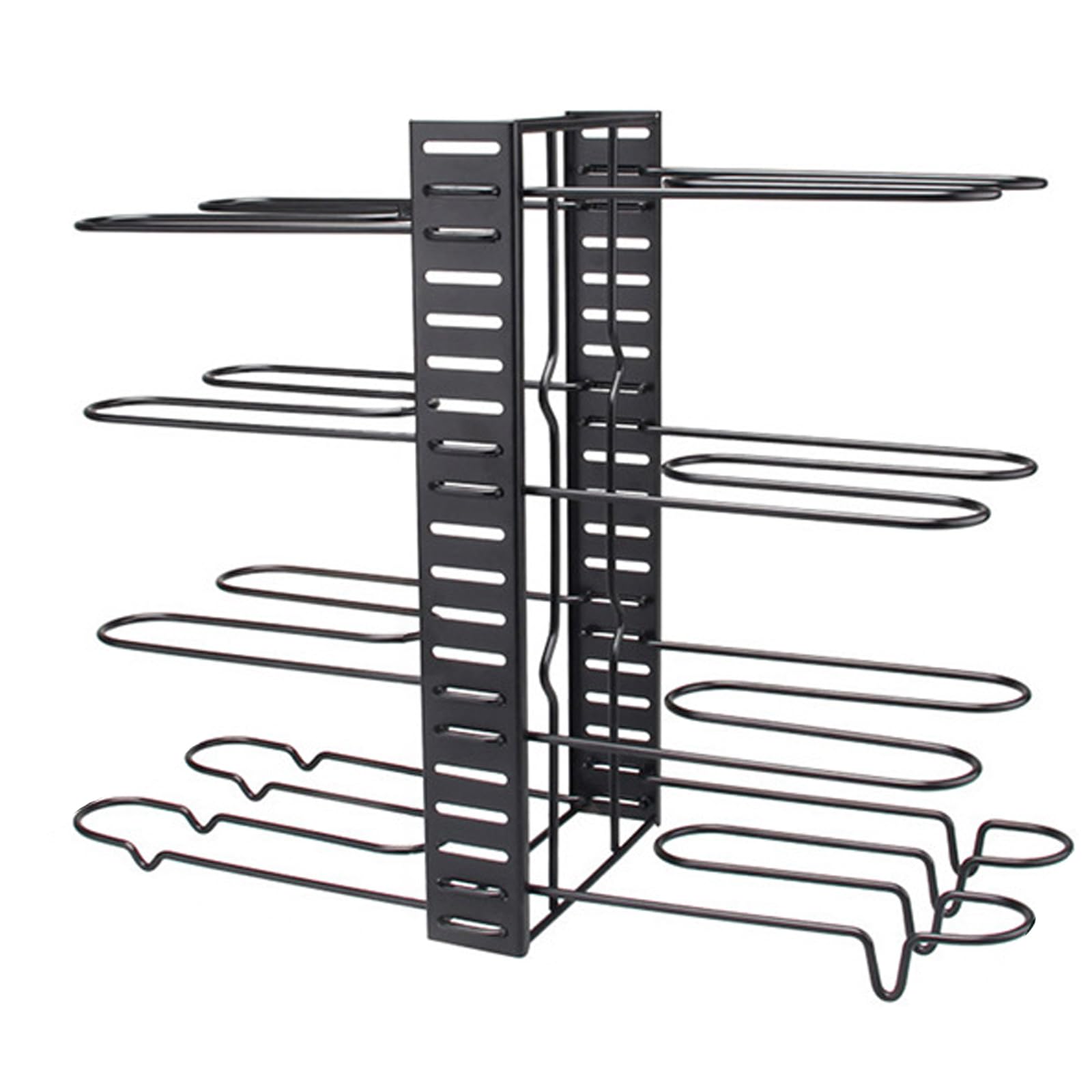 Dxcaicc Organizador de ollas, Soporte para Tapas de ollas en la despensa, Altura y posición Ajustables para organizadores y Almacenamiento de gabinetes de Cocina