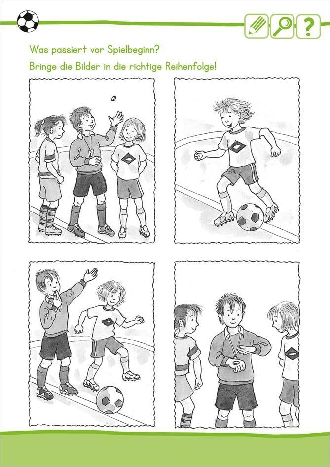 Rätselspaß Fußball. Ab 6 Jahren / Labyrinthe, Suchbilder, Reihenfolgen bestimmen u.v.m. / Rätselheft zum Thema Fußball für Mädchen und Jungen (Rätsel, Spaß, Spiele)