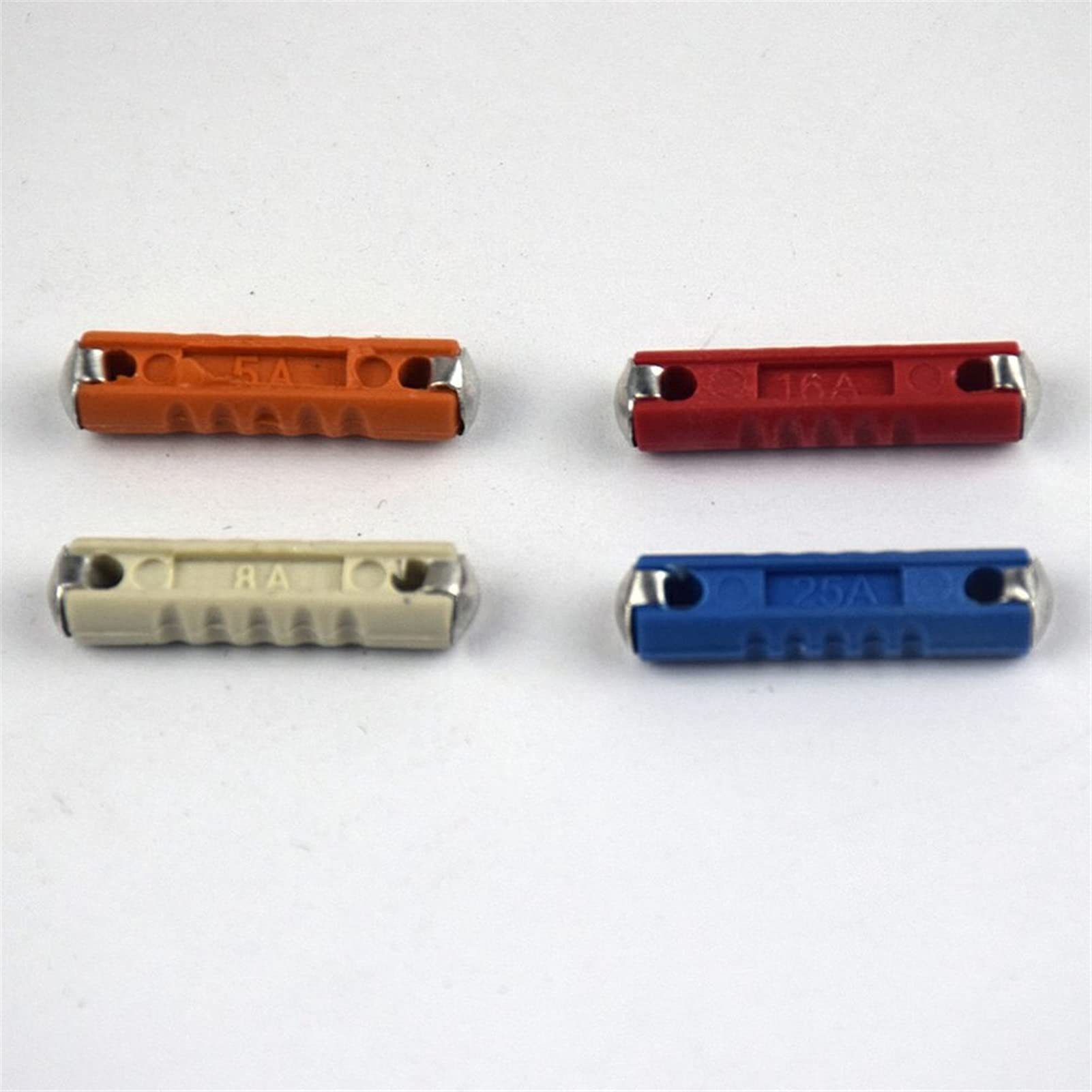 Cablaggio di protezione 50 Pz/Kit 5A 8A 16A 25A Kit di fusibili for auto d'epoca Fusibile for auto in ceramica Fusibile fusibile europeo automobilistico