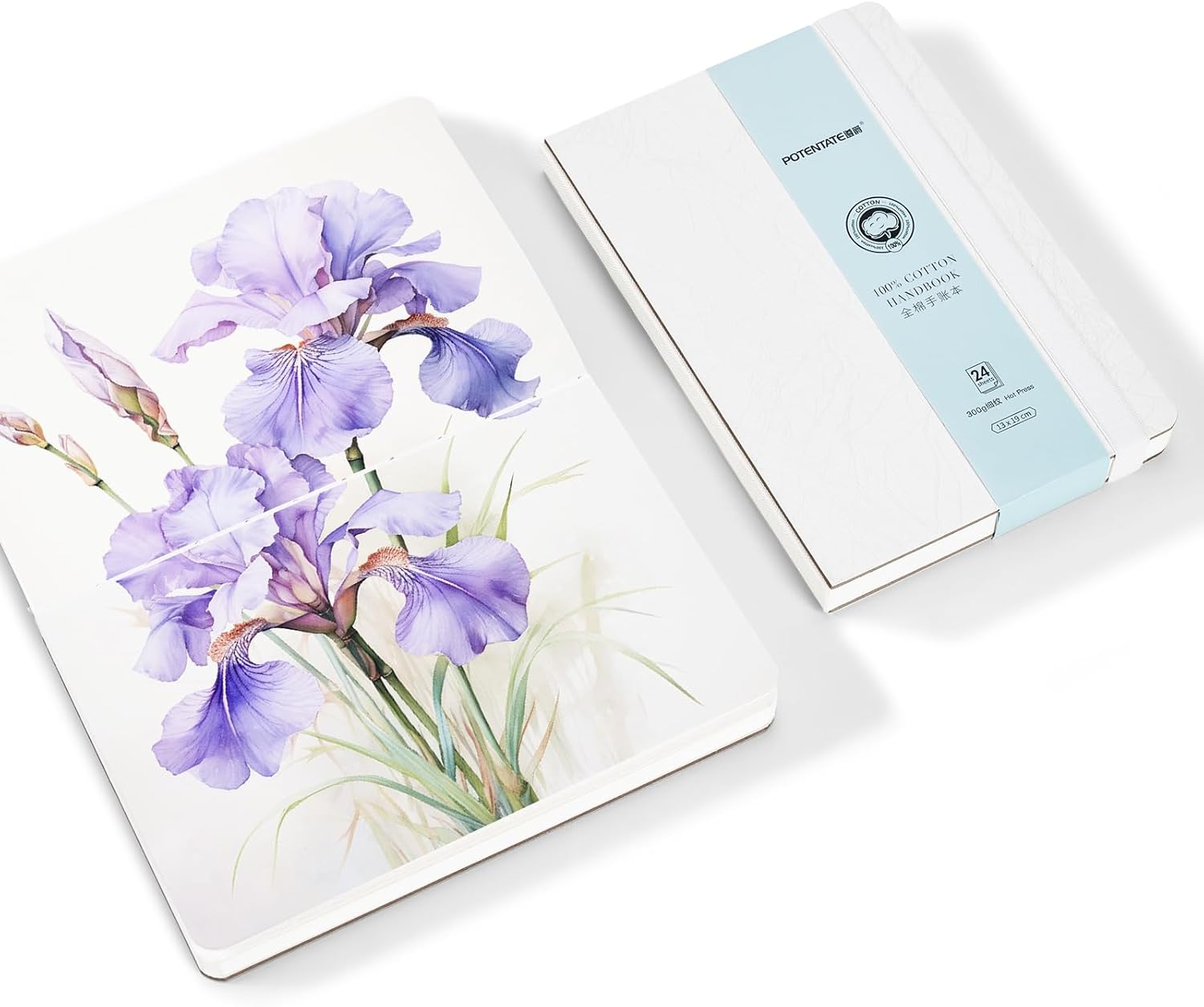 Lightwish Watercolor Journal, 100 Cotton Hot Press Watercolor Paper