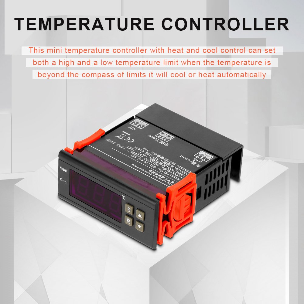 MOO Stc-3000 Thermostat De Contrôleur De Température Numérique Tactile
