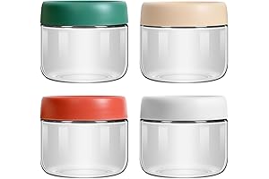 4-Pack 10oz Glass Jars with Lids: The Perfect Meal-Prep Companion
