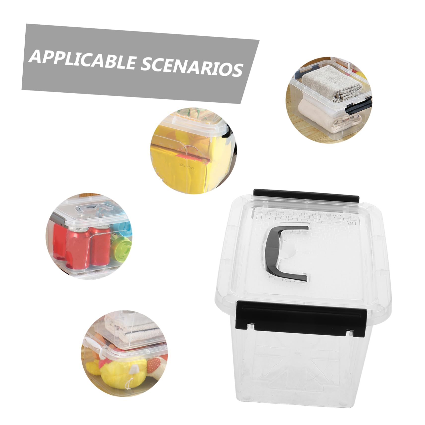 ULTECHNOVO 6stücke Aufbewahrungsbox Klein Aus Plastik Mit Deckel Praktische Lösung Zur Aufbewahrung Von Schreibwaren Make-up Und Schmuck Robuste Ausführung Und Effektive Sichtbarkeit