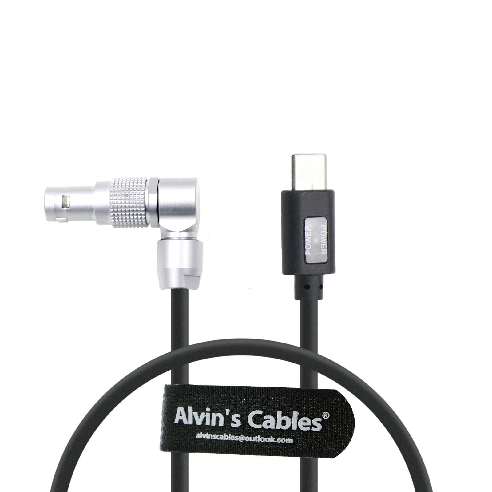 Alvin's Cables PD USB-C Type-C to 2 Pin Female Power Cable Fast Charging Cable for RED Komodo Camera 45cm| 18inches