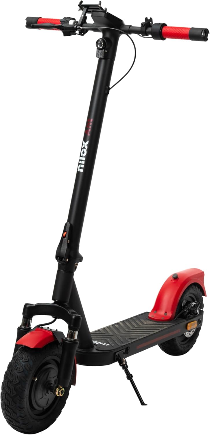Nilox, Monopattino Elettrico ANT. PLUS, Monopattino Ripiegabile con Ruote Offroad da 10'', Batteria 36V 10Ah, Autonomia 30Km, Display LCD, App con Funzione di Bloccaggio - Immagine 3