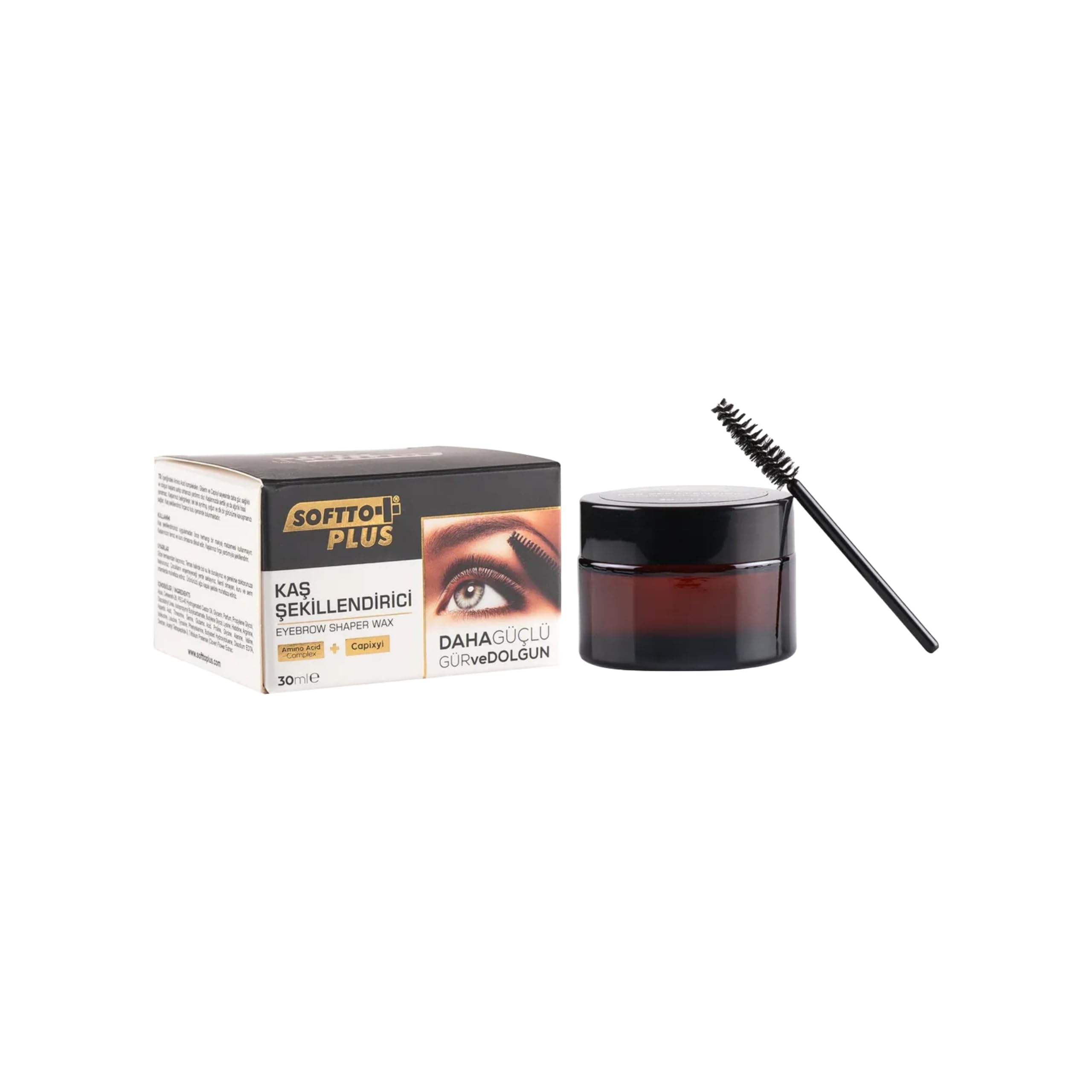 Softto+Plus Eyebrow Styling Wax, Eyebrow Shaper Wax - 30 ml, transparent, 30 g (Pack of 1)