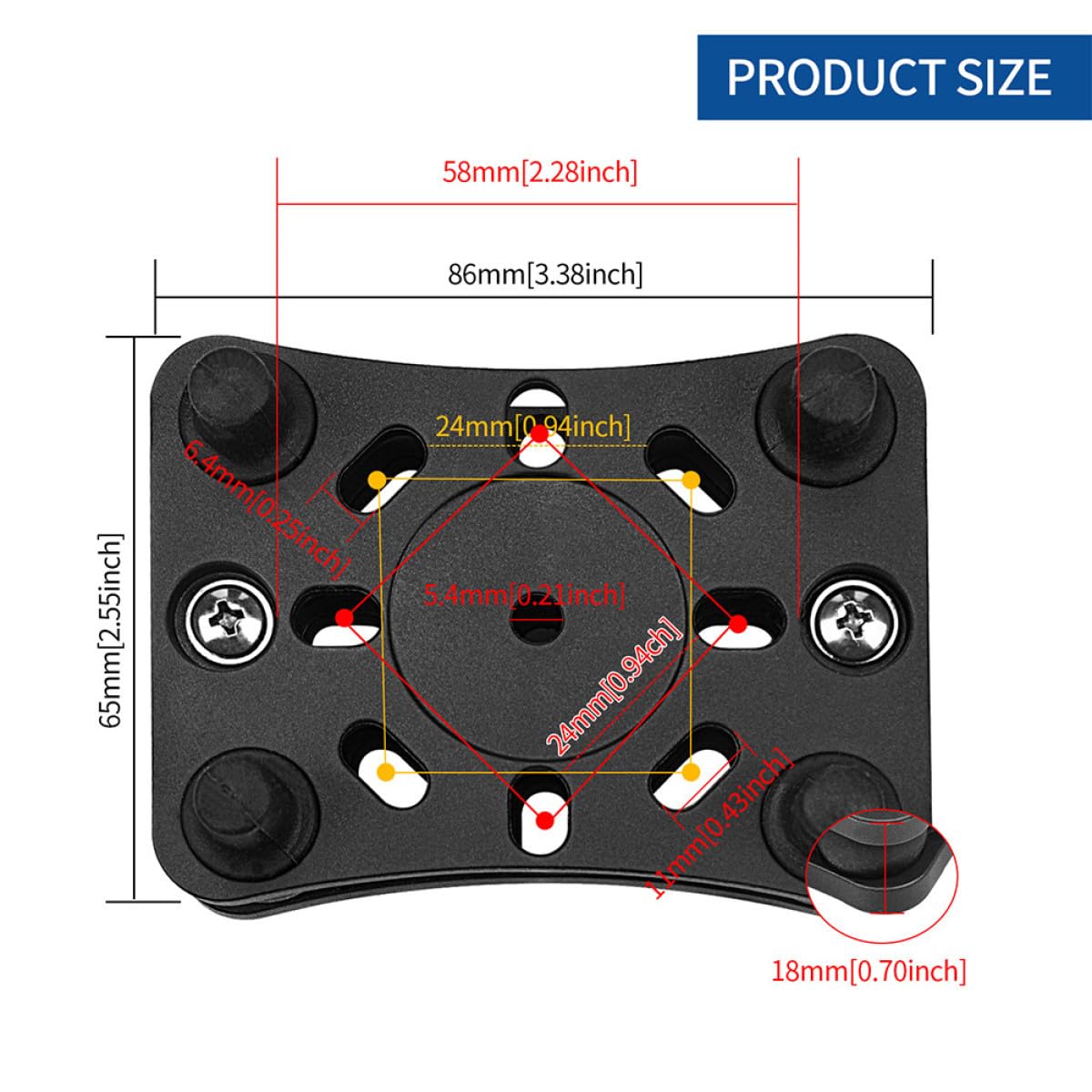 UKCOCO 2sets Supporto Smartphone Antivibrante Per e Bicicletta Portacellulare Manubrio Stabilità Eccellente Installazione Facile Compatibile Con Smartphone Di Diverse