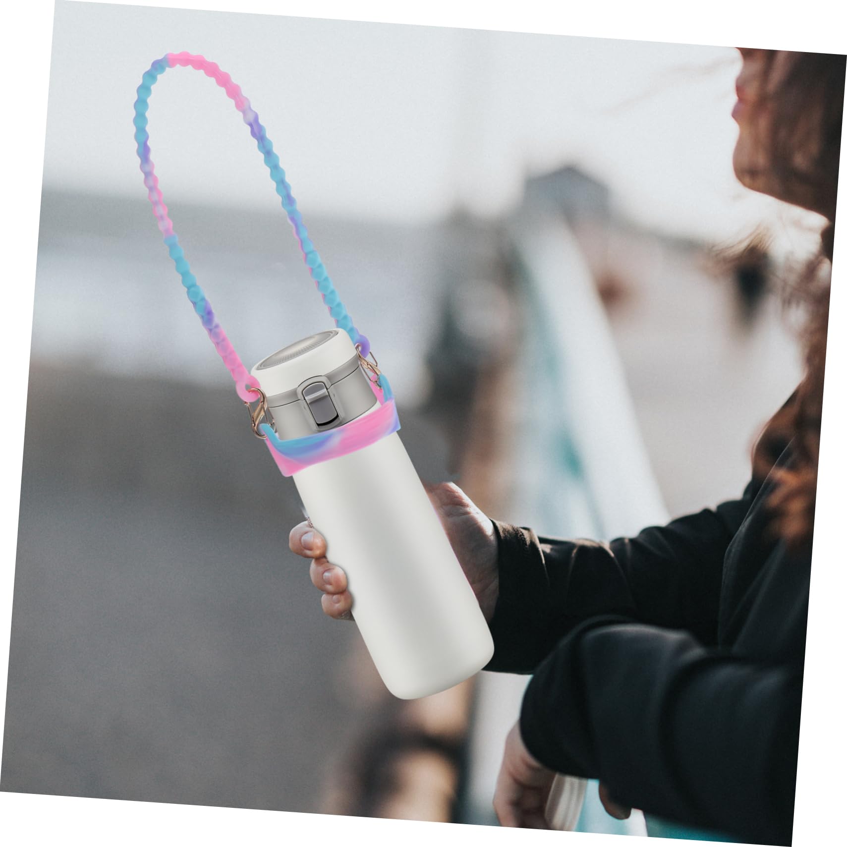 HANABASS 10stücke Verstellbarer Wasserflaschen-tragegurt Silikon Wasserflasche Halter Leicht Und Tragbar Für Outdoor-aktivitäten Für Erwachsene