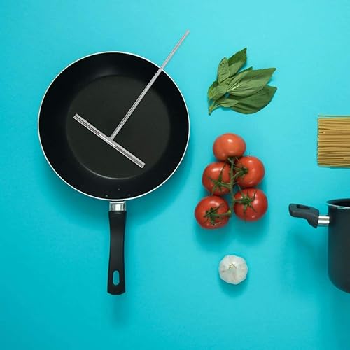 Miniatura 8 de DOITOOL Sartén para crepé, esparcidor de panqueques, antiadherente, acero inoxidable, esparcidor de crepas francés, utensilios para panqueques para