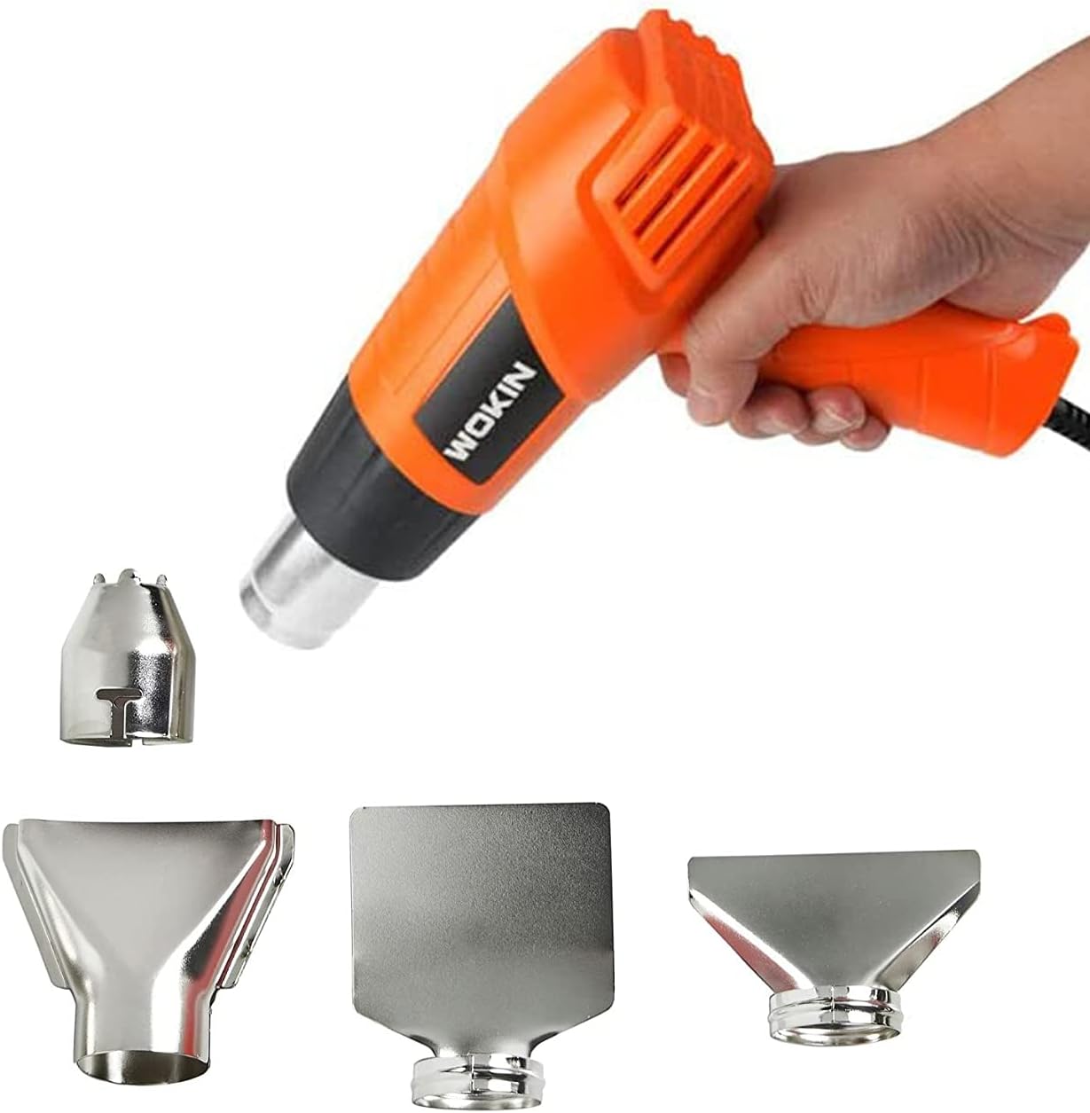 TOOLSTEK WOKIN 5 Piece 2000W Electric Hot Air Heat Gun with Nozzles Set