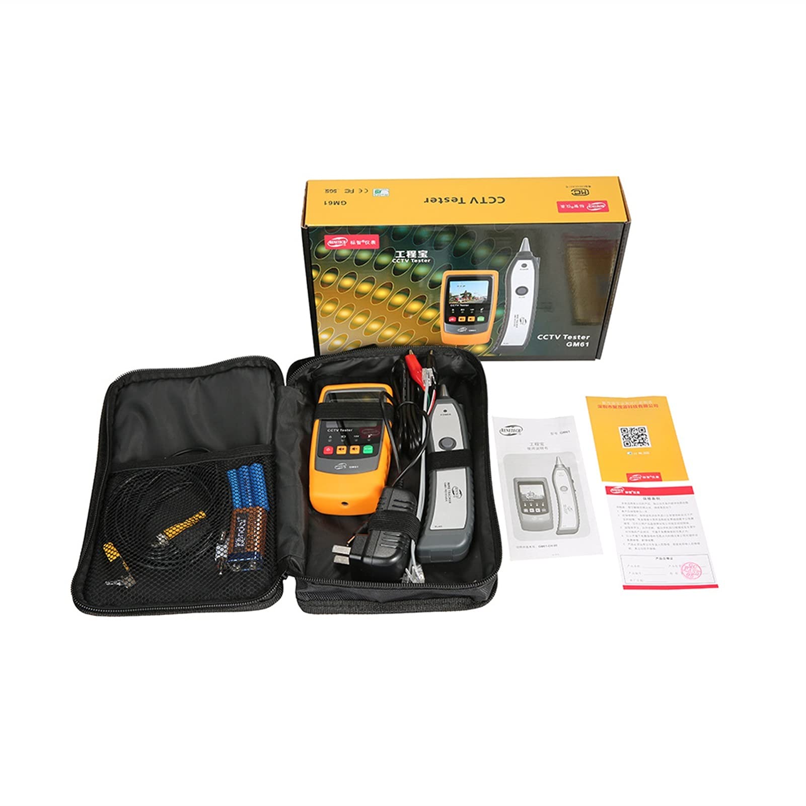 Detector de pared, Finder de cable Red Tester Cable Tester Video Vigilancia Finder Cable Finder