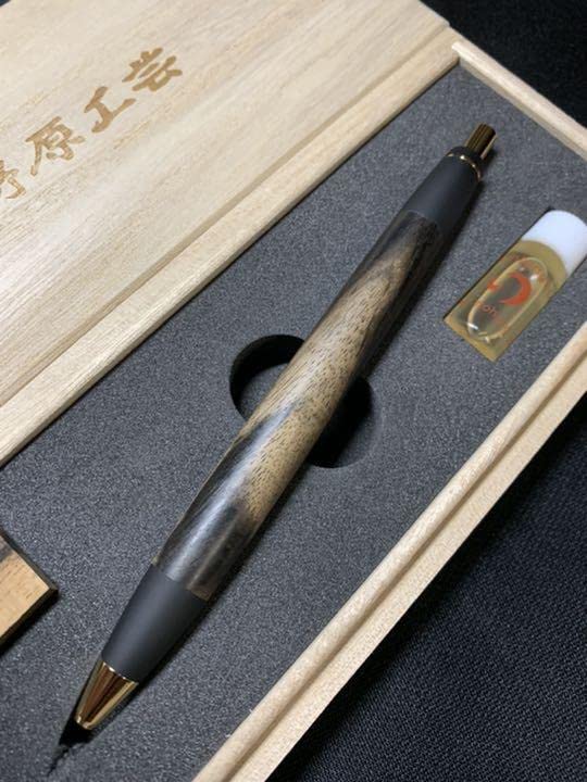 Amazon | 野原工芸 特上黒柿 ボールペン | 油性ボールペン | 文房具