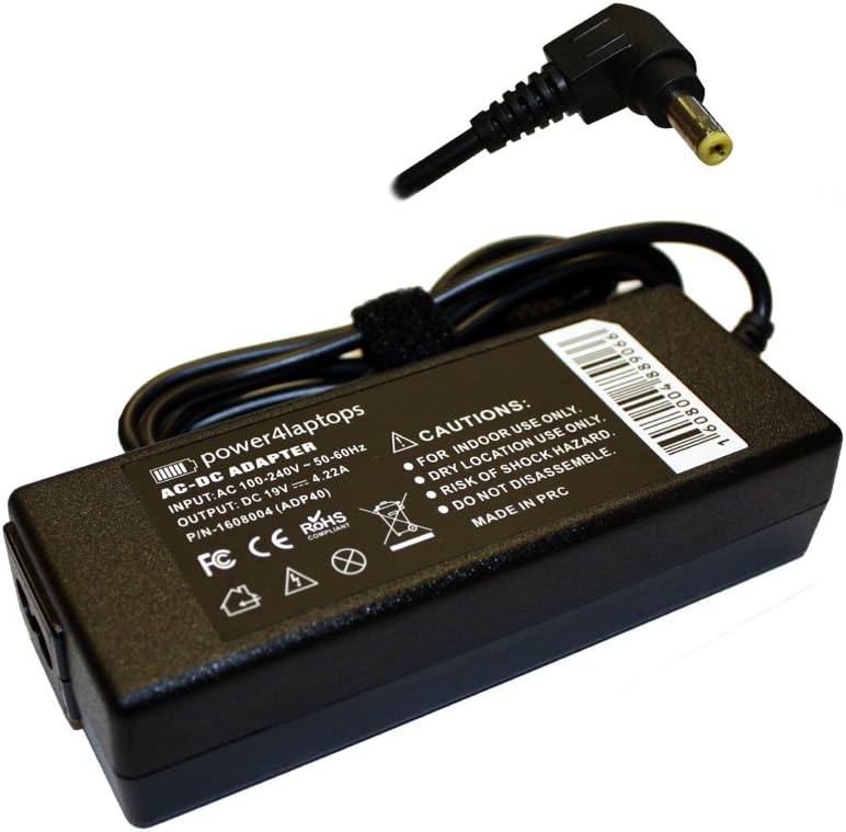 Power4Laptops Adaptador Fuente de alimentación portátil Cargador Compatible con Fujitsu Siemens Lifebook S782