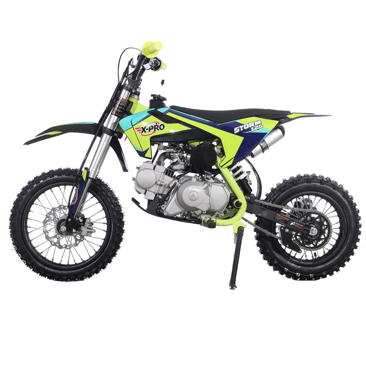 X-PRO Storm 125cc Dirt Bike with Automatic Transmission, Inverted Front Shock Absorption,14