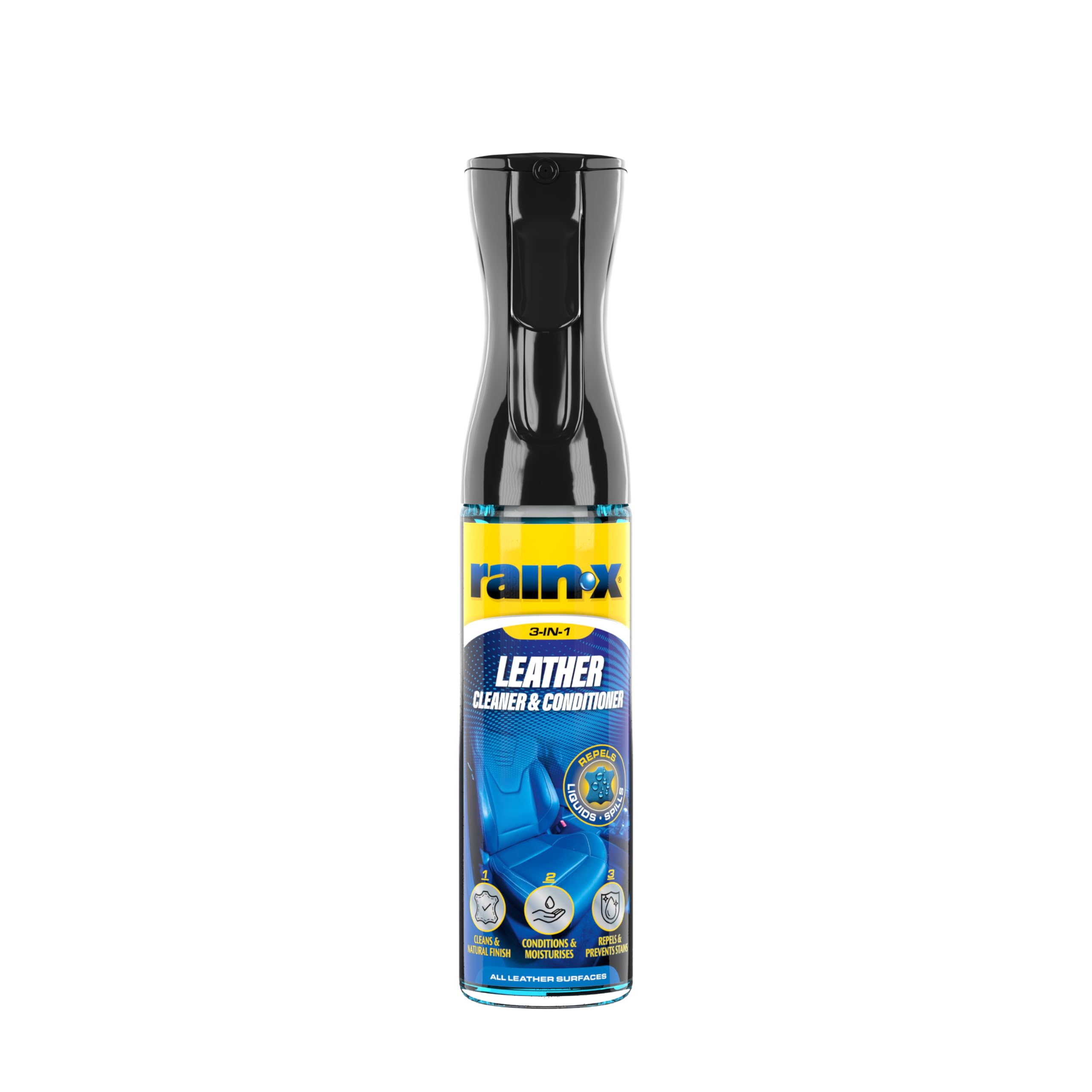Rain-X Leather Cleaner and Conditioner - Cleans, Nourishes & Protects Against Stains | Repellent, Natural Finish & UV Protection – 300 ml