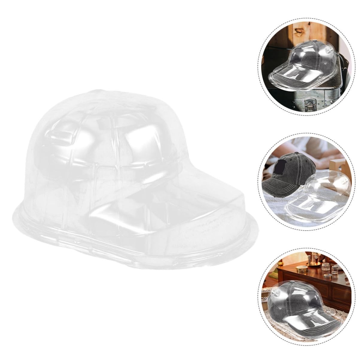 Organizador de Sombreros de Pp 6 Piezas Caja Colgante | Gorras de Visera Curva y Béisbol, Diseño Antideformación, Uso en Hogares y Expositores