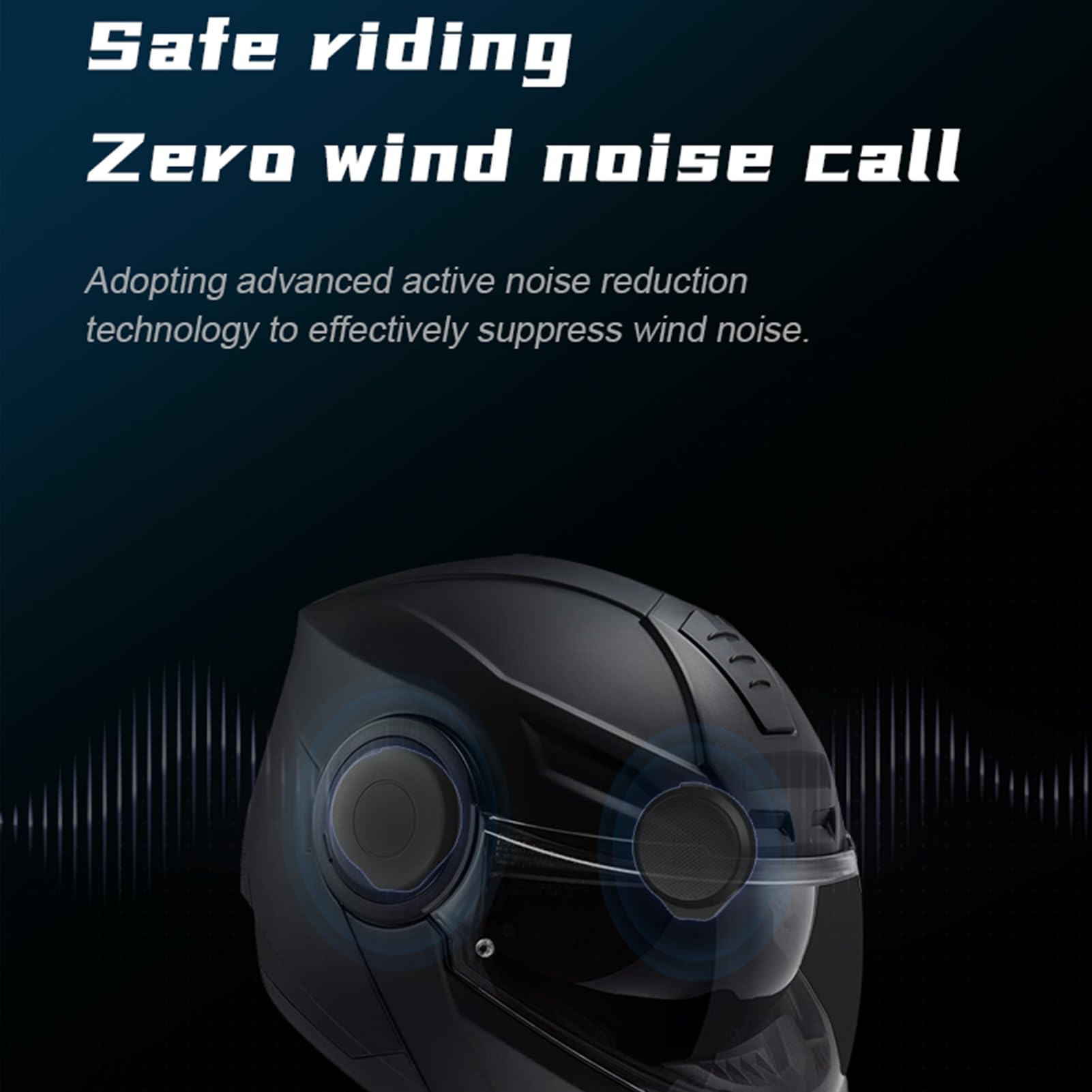 Interfono moto per casco rigido Cuffie portatili, ricaricabili e | Display A LED Custodia di ricarica per auricolare, moto, cuffia impermeabile, guida, viaggio, pendolarismo