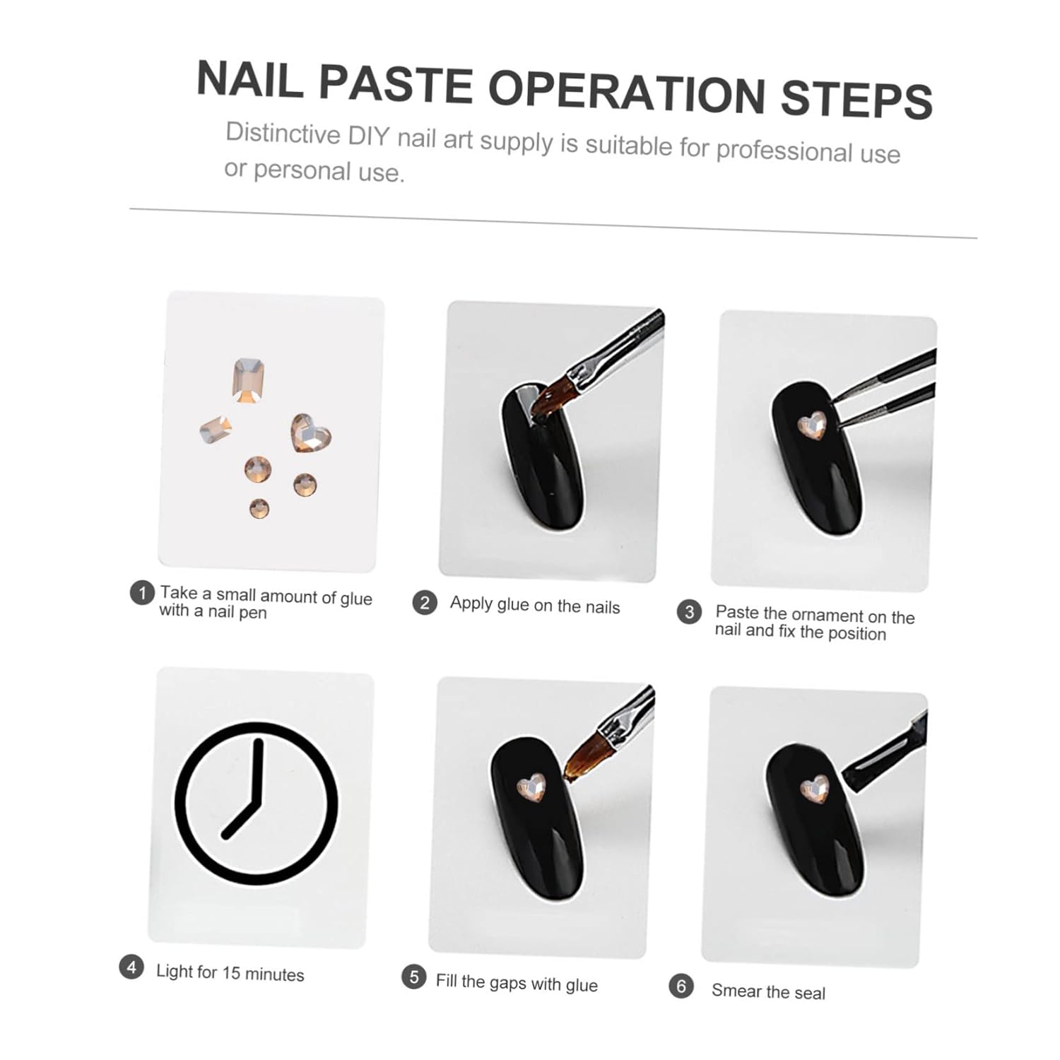 Manicure Rhinestone Decorations Flatback Nail Art Charms for Nail Designs for Parties and Events