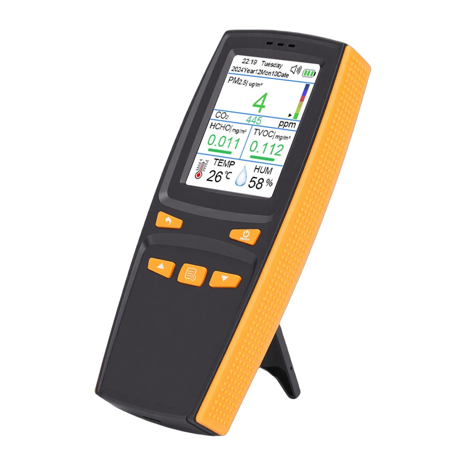 Detector de Calidad del Aire con Alertas Sonoras 11 en 1