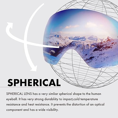 Miniatura 6 de ZERO TECH BASE Replacement Lens for Oakley Lineminer xl Snow Goggle Ski Snowboad