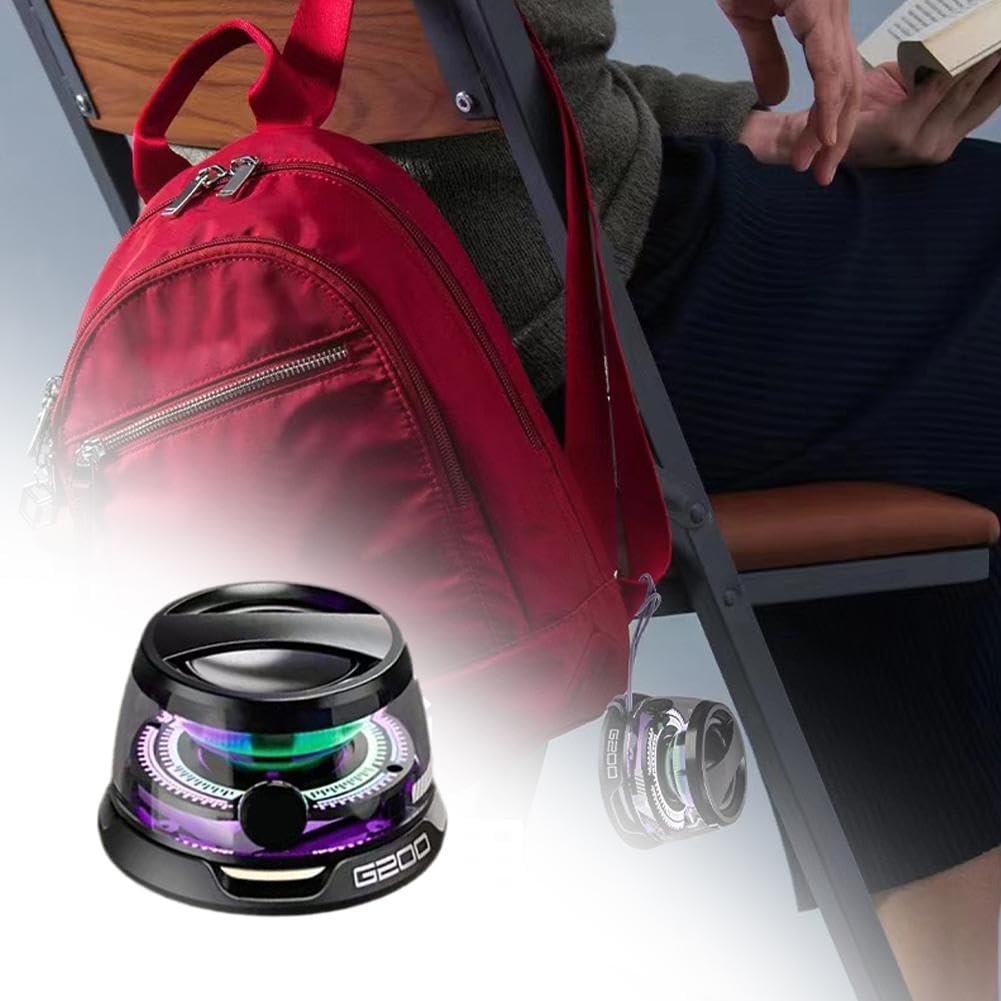 Mini Altoparlante Bluetooth G200 Magnetico Multifunzionale Con Luce Colorata RGB for Doccia, Stanza, Bici, Auto, Esterno - Wireless Portatile Di Alta Qualità (Bianca