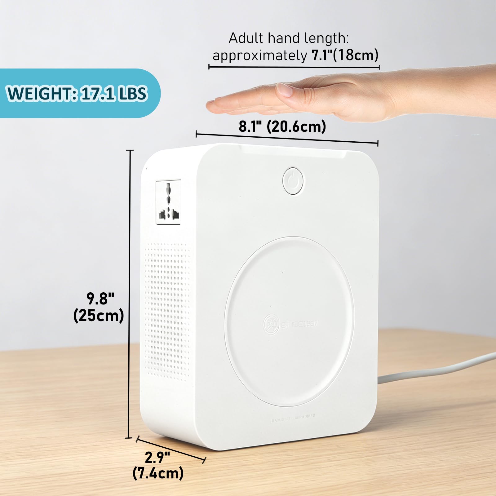 uyoyous Convertitore di tensione Step Up da 110 V a 220 V 3000 W trasformatore convertitore di potenza per impieghi gravosi con cavo di alimentazione in ingresso, trasformatore Step Up da 110 V a 220