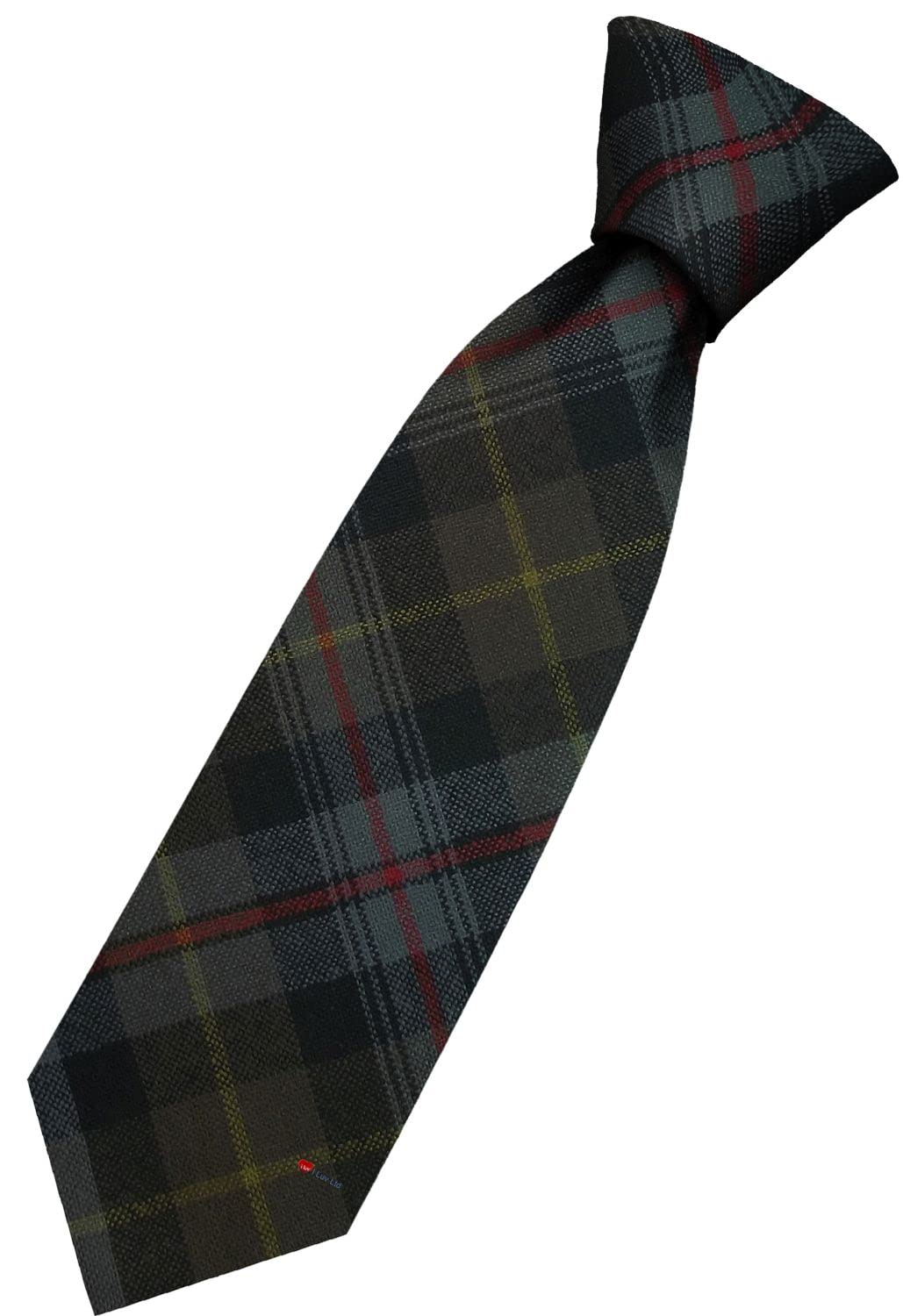 I LUV LTD Mens All Wool Tie Woven And Made in Scotland in Farquharson Weathered Tartan