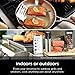 Ninja Meat Thermometer ProChef Wireless Probe for Indoor & Outdoor Air Fryer, Grill, Cooking, Smoker, Oven, Roaster, Long Range Bluetooth App Connection, Flareup Resistant, Waterproof, US Only, WP100